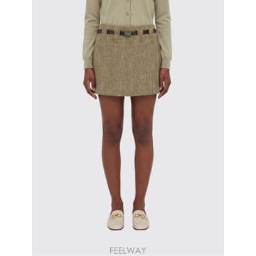 [A6] 페라가모 790509 여성 미디 스커트 790509-MULTICOLOR