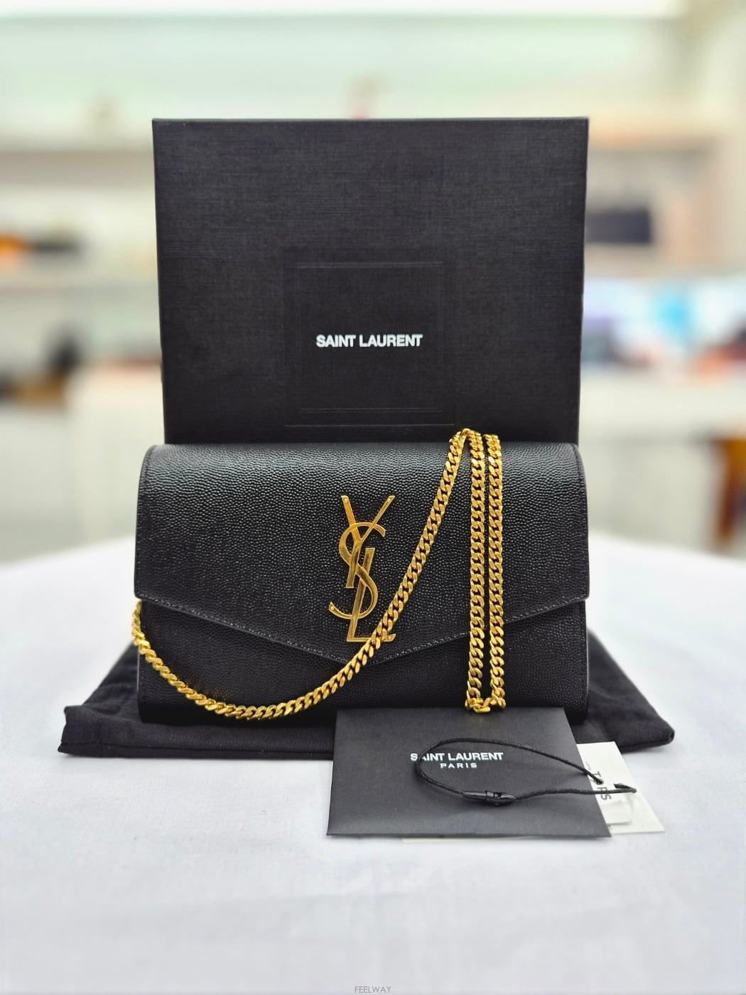 Saint Laurent ���ζ� ��Ÿ�� ü�� ���� Ŭ��ġ�� ũ�ν��� 607788���ζ� ��Ÿ�� ü�� ���� Ŭ��ġ�� ũ�ν��� 607788