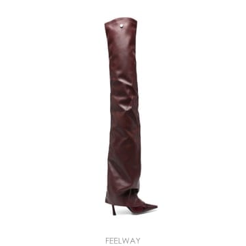 THE ATTICO ��Ƽ�� Robin snakeskin effect thigh high boots 12317329522952 T��Ƽ�� Robin snakeskin effect thigh high boots 1231732