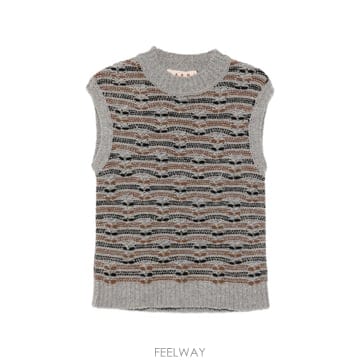 Marni ������ patterned sleeveless sweater 12317323264264 TP725757063������ patterned sleeveless sweater 12317323264264 TP7