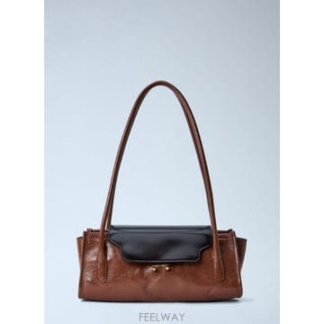 Marni 26 FW ������ ���� Trunkette Leather Shoulder Bag mni0266011brn26 FW ������ ���� Trunkette Leather Shoulder Bag mni02