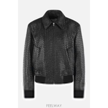 [E32]보테가 베네타 875155V6AR01010 여성 가죽자켓 BOTTEGA VENETA small In