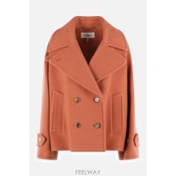 [E32]끌로에 CH25WMA962726AG 여성 코트 CHLOE oversize short coat in