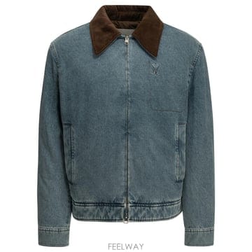 [V90]아미 HJK922DE0046480 남성 자켓 코트 Ami de Coeur Denim Jacket