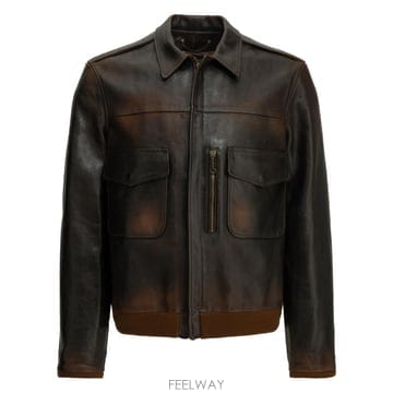 [V90]골든구스 GMP02502P00228855381 남성 자켓 코트 Journey Leather Jack