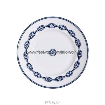 에르메스 샹달 브레드 앤 버터 플레이트 블루 (2개입) 16cm