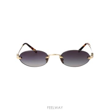 Miu Miu 26SS �̿�̿� ������ ���� ���۶� 0MU A54S ZVN5D1 gold26SS �̿�̿� ������ ���� ���۶� 0MU A54S ZVN5D1 gol