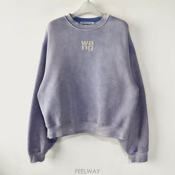 알렉산더왕 24 퍼프 로고 테리 맨투맨