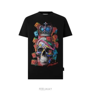 Philipp Plein 26FW �ʸ� �÷��� ���� Ƽ���� FAFCMTK9193 PJY002N0226FW �ʸ� �÷��� ���� Ƽ���� FAFCMTK9193 PJY002N02