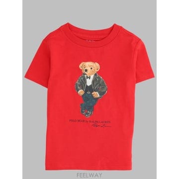 26 F/W 폴로 랄프로렌 티셔츠 콘 STAMPA 폴로 베어 (KID B0042336297