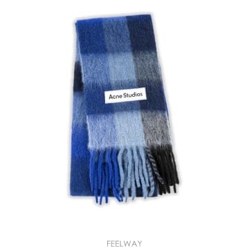 Acne 26FW ��ũ�� ��Ʃ��� ����� üũ ���÷� CA0084 DUB DARK NAVY BLACK BLUE26FW ��ũ�� ��Ʃ��� ����� üũ ���÷� CA0084 DUB DAR