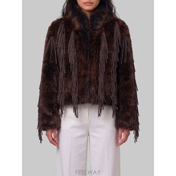 26 F/W UNCOMMON 페이크 퍼 자켓 WITH 프린지 TH11 B0022365593