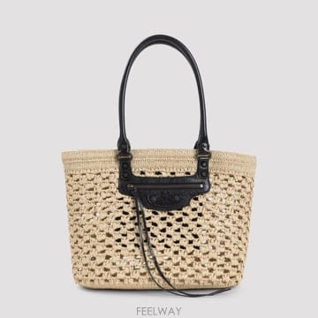 Balenciaga 26FW �߷��þư� �� ��Ƽ �̵�� �ٽ��� �� 866501 2ACGC 9260 NATURAL BLACK26FW �߷��þư� �� ��Ƽ �̵�� �ٽ��� �� 866501 2ACGC 