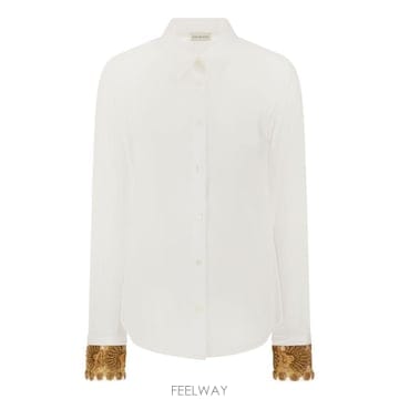 Dries Van Noten 26FW �帮�� �� ��ư ���� 2620107414445 001 White26FW �帮�� �� ��ư ���� 2620107414445 001 White