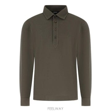 Zegna 26FW �����޳��������� ���� Ƽ���� I755UI375A4 4V9 DARK OLIVE GREEN26FW �����޳��������� ���� Ƽ���� I755UI375A4 4V9 DARK