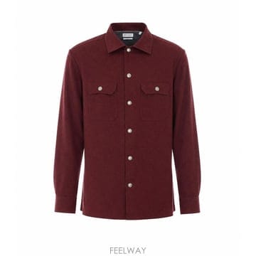 26 F/W 브루넬로 쿠치넬리 버진 울 플란넬 오버셔츠 MY66607 B0012365479
