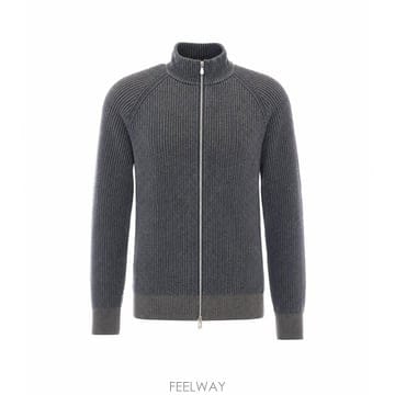 26 F/W 브루넬로 쿠치넬리 피셔맨 RIB 지퍼 가디건 M22700 B0012365483