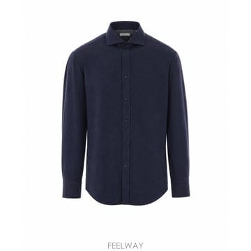 26 F/W 브루넬로 쿠치넬리 쉐브론 플란넬 셔츠 MY6370028/ B0012365484