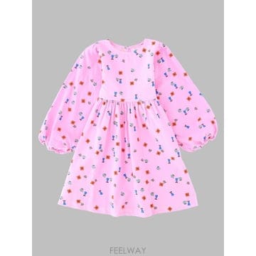 26 F/W 보보쇼즈 BLOSSOM 올 오버추어 우븐 드레스 (KID B0042285616