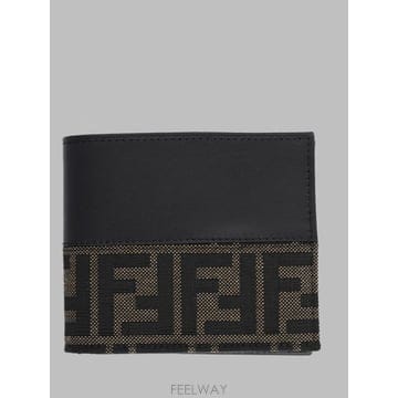 26 F/W 펜디 지갑 바이폴드 FF 콘 FASCIA 인 자카드 7M B0042331710