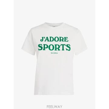 26 FW 스포티앤리치 Jadore logo print T shirt TO12273702WH01 TP4591