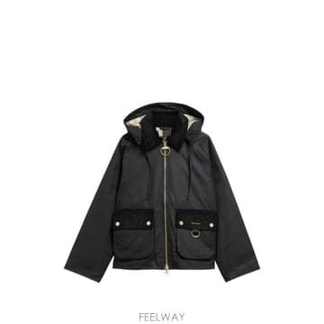 26 FW 바버 카빌 코듀로이 트리밍 후드 재킷 LWX1578BK71 TP459215884