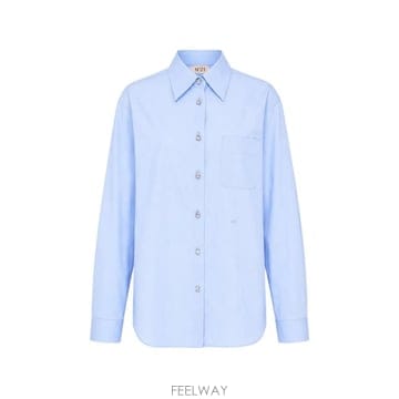 26 FW N21 크리스털 버튼 포플린 셔츠 PF26G02100116322 TP457746241