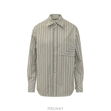 26 FW 빅토리아베컴 스트라이프 포켓 디테일 셔츠 1426WSH007688A TP459284648