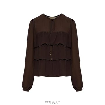 26 FW Michael Michael Kors 러플 타이 넥 블라우스 MF641477R3 TP4592139