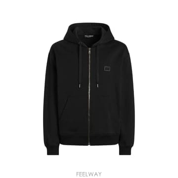 26 FW 돌체앤가바나 코튼 로고 플레이트 후드 스웨트셔츠 G9CEGTG7Q2O TP458717532