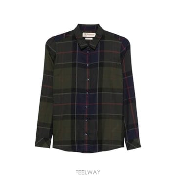 26 FW 바버 체크 패턴 긴소매 셔츠 LSH1353TN43 TP458757108