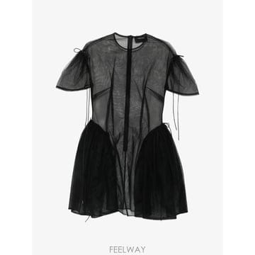 Simone Rocha 26 FW �ø� �λ� ���� �Ҹ� �̴� �巹�� 75110069BLACKBLACK TP45813704826 FW �ø� �λ� ���� �Ҹ� �̴� �巹�� 75110069BLACKBLA