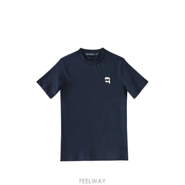 26 FW 칼라거펠트 아이콘 패치 티셔츠 KM755710552224 TP459213229