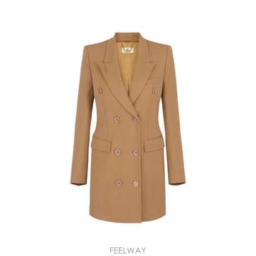 26 FW Elisabetta Franchi 플로잉 개버딘 드레스 AB98167E2 TP458136618