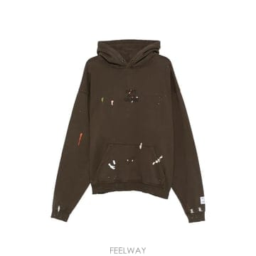 26 FW 갤러리디파트먼트 페인트 스플래터 후드 스웨트셔츠 OUT022 TP458820867