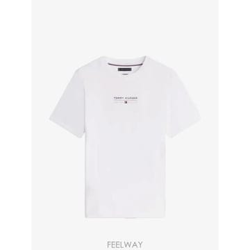 26 FW 타미힐피거 로고 프린트 크루 넥 티셔츠 MW0MW42363 TP458261576