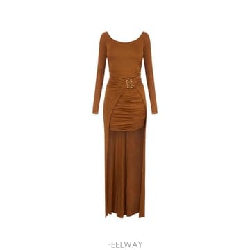 Elisabetta Franchi 26 FW Elisabetta Franchi ũ������ ���� ���� ī�� �巹�� ABR3567E2FK3 TP4526 FW Elisabetta Franchi ũ������ ���� ���� ī�� �巹