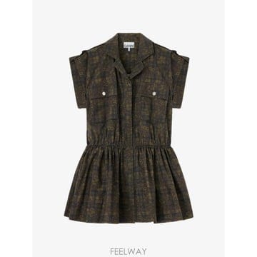 GANNI 26 FW ���� ����Ʈ ��ư �巹�� A1030721 TP45852815526 FW ���� ����Ʈ ��ư �巹�� A1030721 TP458528155