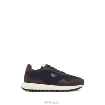 26 FW 아르마니 리제너레이티드 사피아노 디테일 재활용 나일론 스니커즈 EM003738AF19532 TP4