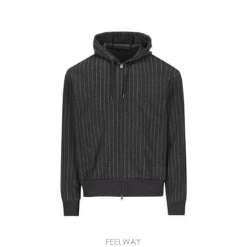 26 FW 에르노 핀스트라이프 패턴 드로스트링 후드티 JC000084U56041 TP458140527