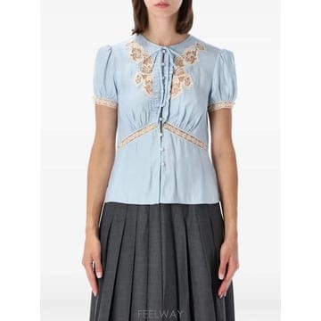 Self Portrait 26 FW ������Ʈ����Ʈ ���̽� Ʈ���� ���� ����콺 PF26017TBL TP45663912026 FW ������Ʈ����Ʈ ���̽� Ʈ���� ���� ����콺 PF260