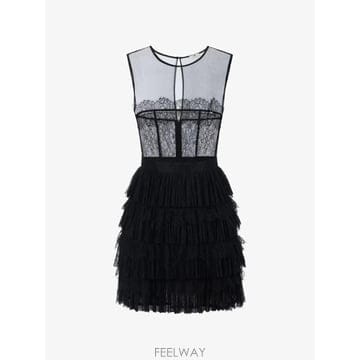 Elisabetta Franchi 26 FW Elisabetta Franchi ũ���� �� �÷η� ���̽� �̴� �巹�� AB98366E2 TP4526 FW Elisabetta Franchi ũ���� �� �÷η� ���̽� �̴� 
