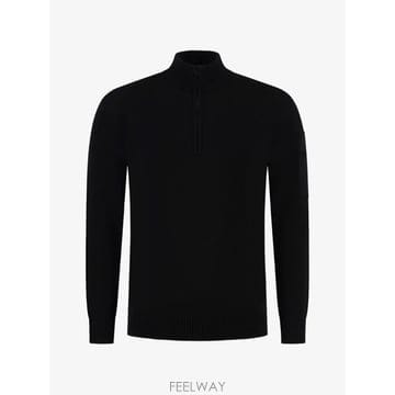 26 FW CP컴퍼니 logo patch quarter zip sweater 21CLKN200A005528A