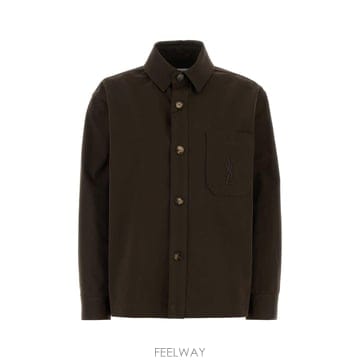 Saint Laurent [X45]���ζ� 852011Y03JG 7073 ���� ���� ���� ����콺 Dark brown gabardine[X45]���ζ� 852011Y03JG 7073 ���� ���� ���� ����콺 D