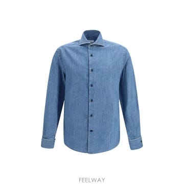 Brunello Cucinelli [K68]���ڷ� ��ġ�ڸ� MH192S1898 C8333 ���� ���� ���� ���� ���� Denim Shirt[K68]���ڷ� ��ġ�ڸ� MH192S1898 C8333 ���� ���� ����
