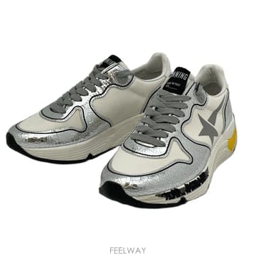 [당일발송] GOLDEN GOOSE 골든구스 F000327 여성 러닝 스니커즈(화이트+실버)