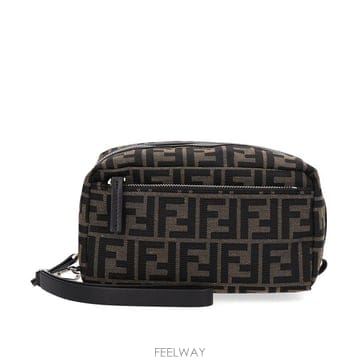 [비엔비명품관] FENDI 펜디 남여공용 스몰 더블 지퍼 토일레트리 케이스 클러치백