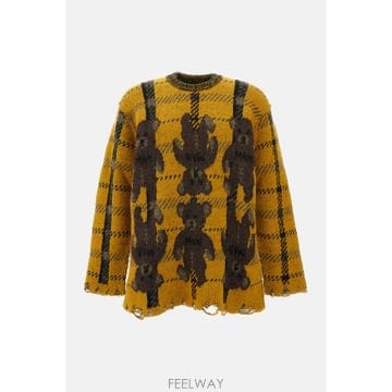 26 F/W 준야 와타나베 테디 자카드 니트 스웨터 WRN002051 B0032323647