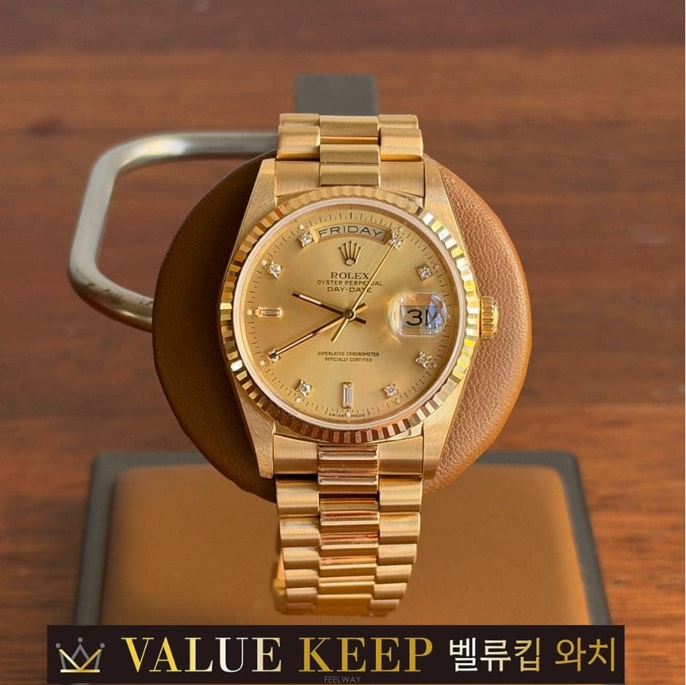 Rolex �ѷ��� ���̵���Ʈ36 18238 18k�ñ��� 2�ٰ�Ʈ/10p ���̾Ƹ�� Ǯ�·ѷ��� ���̵���Ʈ36 18238 18k�ñ��� 2�ٰ�Ʈ/10p ���̾�