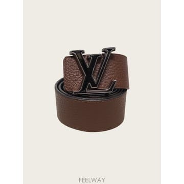 [중고명품/루이스잇] 90 / 루이비통 네이비 꼬냑 토뤼옹 레더 LV 틸트 리버서블 벨트 40MM